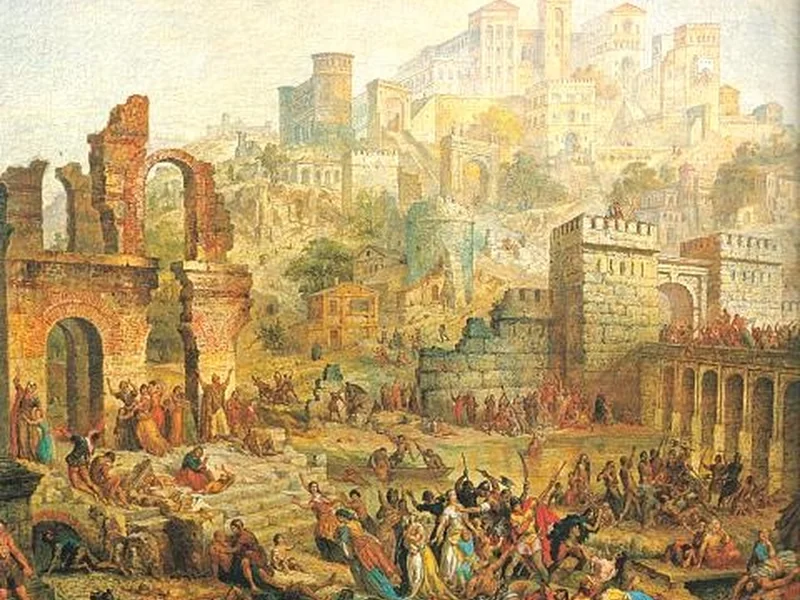 1803-Robert Walter Weir - Massacro di ebrei a Metz (Sacro Romano Impero) durante la Prima Crociata